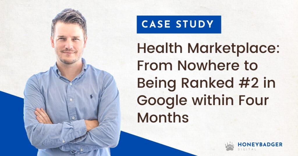 andreas karle seo case study health marketplace